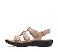 Clarks Sandalo piatto Laurieann Vine da donna, Pelle di sabbia., 38 EU