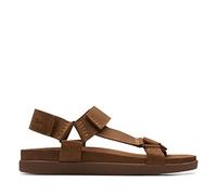 Clarks Sandalo Sunder RangeUomo, Pelle marrone chiaro, 42 EU