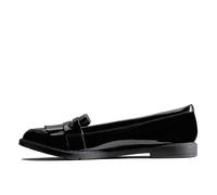Clarks Scala Bright Y, Mocassini, Bambine e ragazze, Nero Black Pat Black Pat, 39 EU