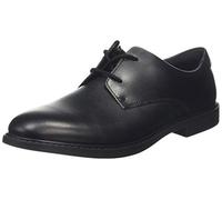Clarks Scala Loop Y, Scarpe stringate derby, Bambini e ragazzi, Black Leather, 43 EU Larga