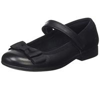 Clarks Scala Tap K, Ballerine, Bambine e ragazze, Nero (Black Leather Black Leather), 28 EU
