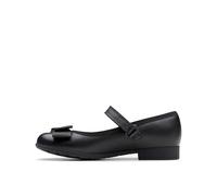 Clarks Scala Tap K, Ballerine, Bambine e ragazze, Nero (Black Leather Black Leather), 32 EU