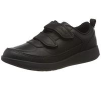 Clarks Scape Flare K, Scarpe da Ginnastica Basse, Bambini e ragazzi, Nero Black Leather Black Leather, 32 EU