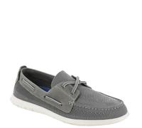 Clarks Scarpa da barca Flexway Tie Uomo, Grigio-multi, 42 EU