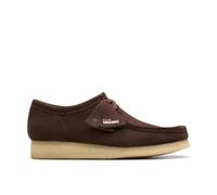 Clarks Scarpe stringate da uomo Wallabee in pelle grezza marrone