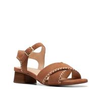 Clarks Serina 35 Cross da donna, Pelle scamosciata marrone chiaro, 41.5 EU Weit