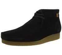 Clarks Shacre Boot, Scarpe Chukka Uomo, Black Black Suede, 42 EU