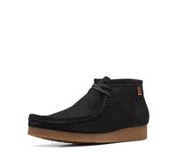 Clarks Shacre Boot, Scarpe Chukka Uomo, Black Suede, 41.5 EU