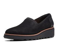 Clarks Sharon Dolly - Scarpe da Ginnastica Casual, Taglia 38, Colore: Nero, Nero