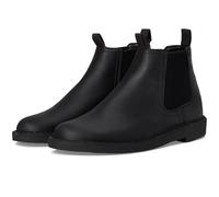 Clarks Shepton Easy Chelsea - Stivali da uomo, Pelle nera, 43 EU