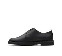 Clarks Shepton Low, Uomo, Pelle Nera, 41 EU