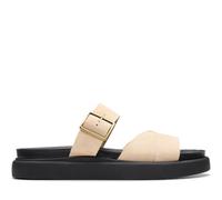Clarks, ,Shoes ,Donna ,Beige ,41 EU Sandali Piatti Beige per Donne