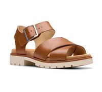 Clarks Orinoco Cross, Sandali Donna, Tan Leather, 39.5 EU
