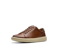 Clarks Sneaker Brodin Lace Uomo, Marrone Scuro Lea, 42 EU