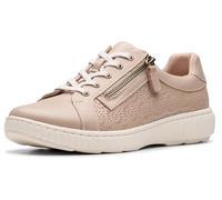 Clarks Sneaker Caroline Rio Donna, Pelle Sabbia, 11