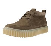 Clarks Sneaker da uomo Torhill LaceHi in pelle grezza verde