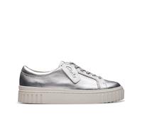 Clarks Sneaker Mayhill Walk da Donna, Argento Metallizzato, 36 EU