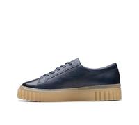 Clarks Sneaker Mayhill Walk da Donna, Pelle Blu Navy, 41 EU