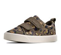 Clarks Sneaker Unisex per Bambini City Bright T, Olive Camo, 27 EU Larga