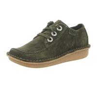Clarks Sogno Divertente, Scarpe da Ginnastica Donna, Camoscio Verde Scuro, 39.5 EU