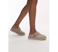 Clarks - Solsbury - Sabot in camoscio color sabbia-Bianco 42