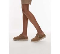 Clarks - Solsbury - Sabot in camoscio color sabbia scuro-Bianco 39.5