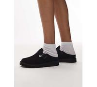 Clarks - Solsbury - Sabot in camoscio neri-Nero 38