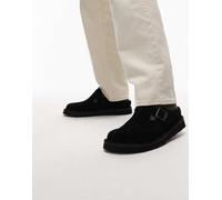 Clarks - Solsbury - Sabot in camoscio neri-Nero 41