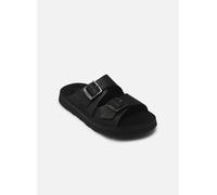 Clarks Solsbury Strap, Sandali a Ciabatta Uomo, Black Leather, 42 EU