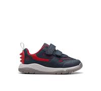 Clarks Steggy Tail - Scarpe in pelle per bambini, colore: Blu navy, Marina Militare, 4 UK Child X-Wide