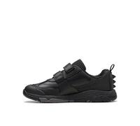 Clarks Steggy2 Pace K Childrens Black Leather, 12.5