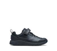 Clarks School Steggystride K, Scarpe da ginnastica Bambini e ragazzi, Pelle Nera, 33.5 EU