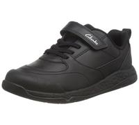 Clarks SteggyStride K, Scarpe da Ginnastica Bambini e ragazzi, Nero (Black Leather), 28 EU