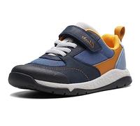 Clarks SteggyStride K, Scarpe da Ginnastica Bambini e ragazzi, Blu (Navy Combi), 27.5 EU