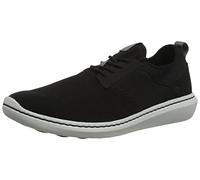 Clarks Step Urban Low, Scarpe da Ginnastica Uomo, Nero (Tessuto Nero), 46 EU