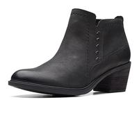 Clarks Stivale Chukka moderno da donna, Cuoio nero, 41 EU