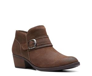 Clarks Stivaletti Charlten Bay da donna, Camoscio marrone scuro., 36 EU
