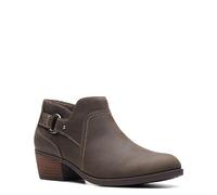 Clarks Stivaletti Charlten Grace Donna, Pelle Grassa Tortora, 37 EU
