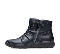 Clarks - Stivaletti Donna Caroline Orchid, Pelle nera, 36 EU