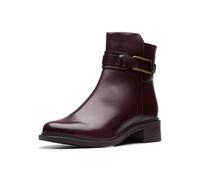 Clarks Stivaletti Maye Bella Donna, Pelle Bordeaux, 41.5 EU
