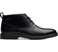 Clarks Stivali Aldwin Chukka Uomo, Pelle nera, 41 EU