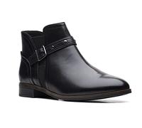 Clarks Stivali Chelsea Trish Strap Donna, Pelle nera., 37.5 EU