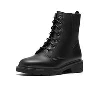 Clarks Stivali da Combattimento Lauryl WestCombat da Donna, Pelle Nera, 37.5 EU