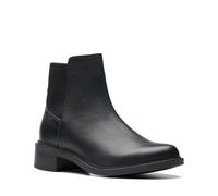 Clarks Stivali da donna Maye Palm Fashion, Pelle nera, 38.5 EU