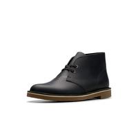 Clarks Stivali Shepton Chukka da uomo, Pelle nera, 11 Wide