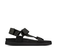 Clarks Sunder Range, Sandali Uomo, Nero Nubuck, 42.5 EU