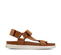 Clarks Sunder Range, Sandali Uomo, Tan Nubuck, 41 EU