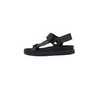 Clarks Sunder Range, Sandalo Uomo, Pelle Nera, 47 EU