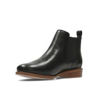 Clarks Taylor Shine, Stivali Donna, Black Oily Leather, 35.5 EU