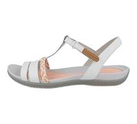 Clarks Tealite Grace, Sandali a Punta Aperta Donna, Bianco, 36 EU